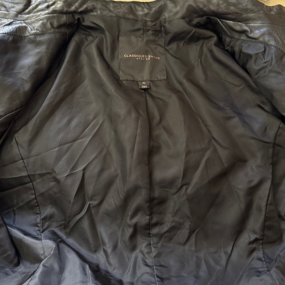 Classiques Entier Atelier Black Genuine Leather Jacket Size XL - Picture 6 of 9
